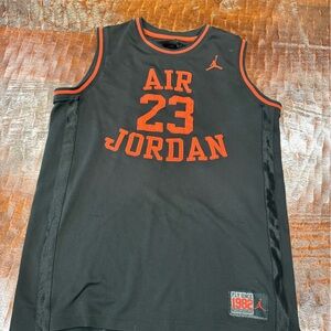 Jordan Black and Red Kids Jersey